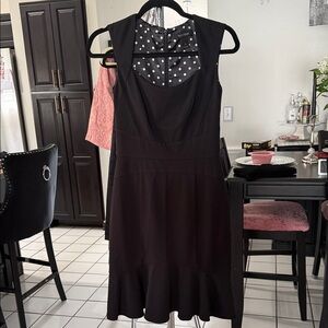 White House Black Market Elegant Black Midi Dress